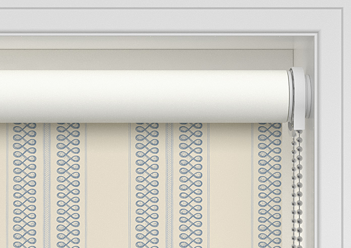 Trellis Prints, Noble Stripe Raffs Blue - Twist&Fit Roller Blind - Image 10